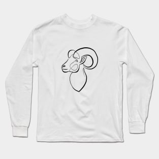 Aries Minimalist Goat Long Sleeve T-Shirt